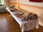Das Buffet ist angerichtet, die Gäste können kommen.